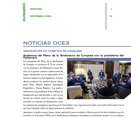 Los OCEX publican el número 40 de su boletín informativo