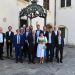 Foto de grupo de los titulares y suplentes del Comité Directivo de Eurorai con la presidenta del Parlamento de Estiria, Manuela Khom.