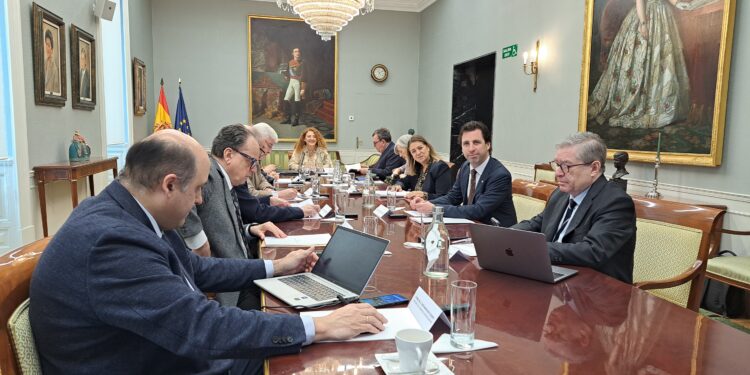 Reunión de la Comisión de Coordinación del Tribunal de Cuentas y los OCEX para el Impulso de la Administración Electrónica, celebrada en Madrid.