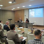 Magdalena Cordero Valdavida durante su charla en las jornadas "Inteligencia artificial, entorno jurídico y gobierno del dato", celebradas en la Sindicatura de Cuentas.